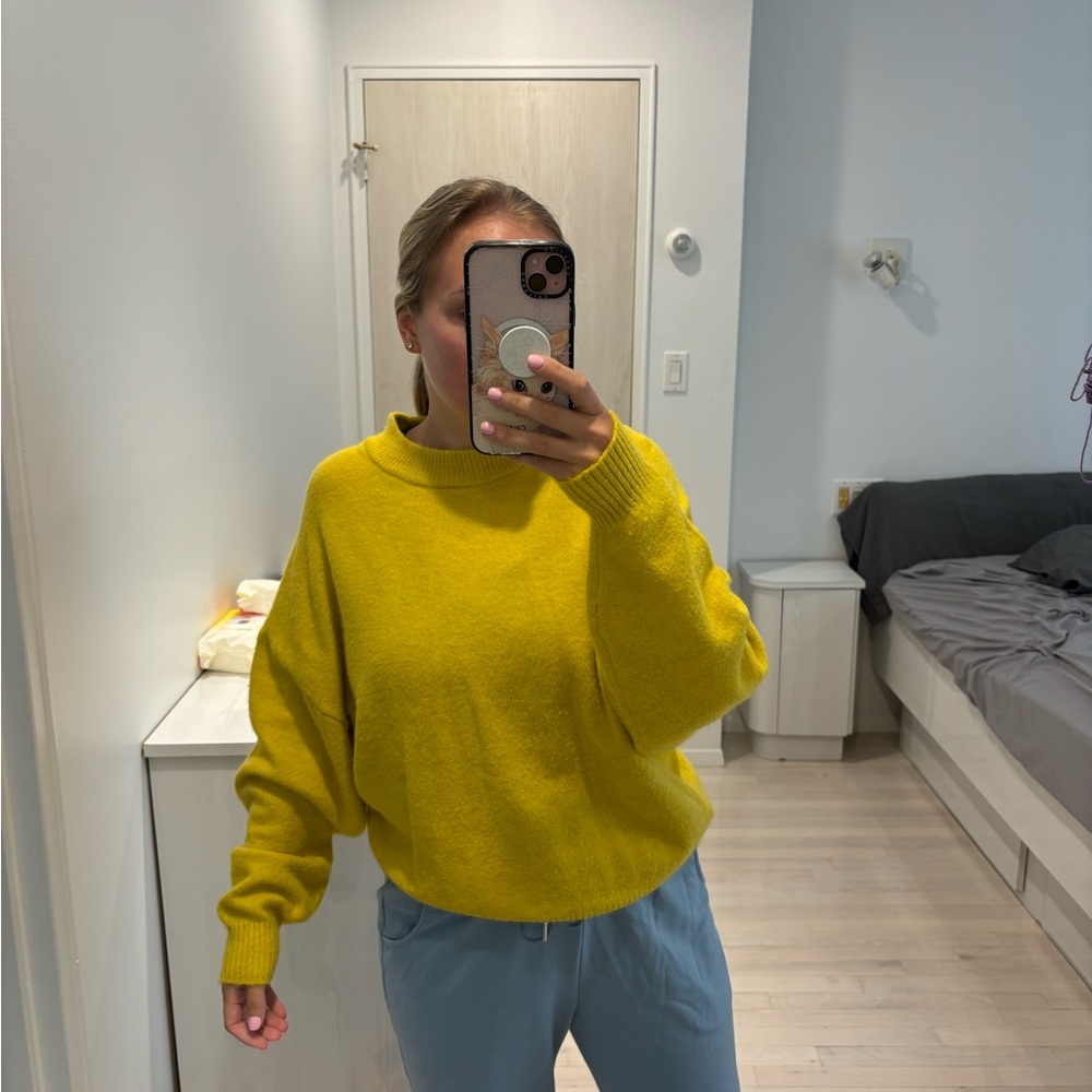 Yellow h&m sweater